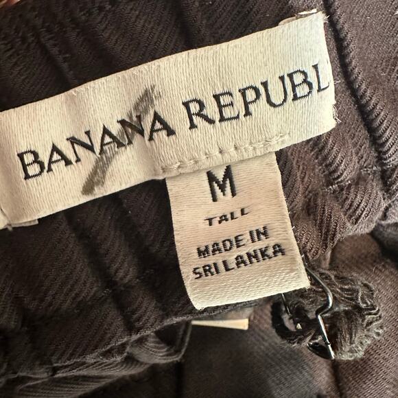 Banana Republic TALL Super Soft Soma High Rise Barrel Pant Black M 713491 - Picture 4 of 11